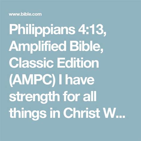 Philippians 4 Amplified Bible.